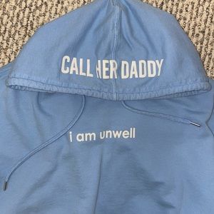 Call Her Daddy Crop Hoodie